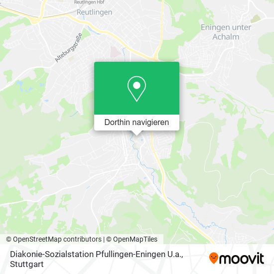 Diakonie-Sozialstation Pfullingen-Eningen U.a. Karte