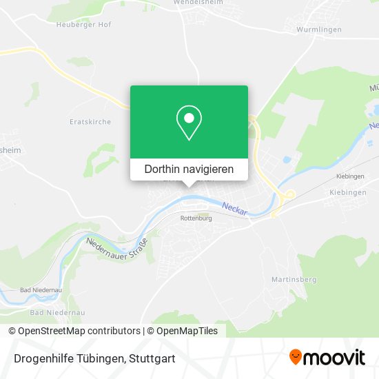 Drogenhilfe Tübingen Karte