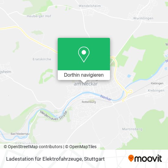 Ladestation für Elektrofahrzeuge Karte