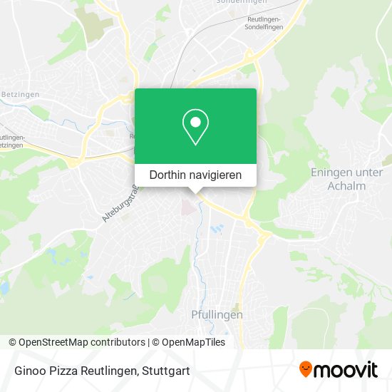 Ginoo Pizza Reutlingen Karte