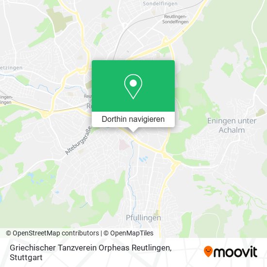 Griechischer Tanzverein Orpheas Reutlingen Karte
