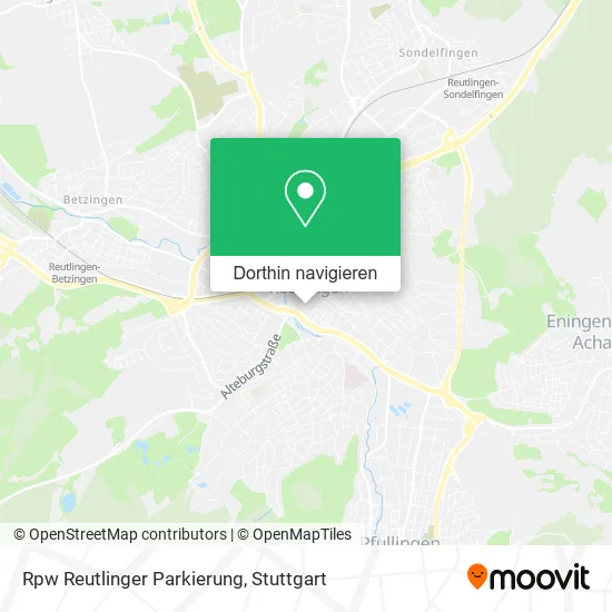Rpw Reutlinger Parkierung Karte