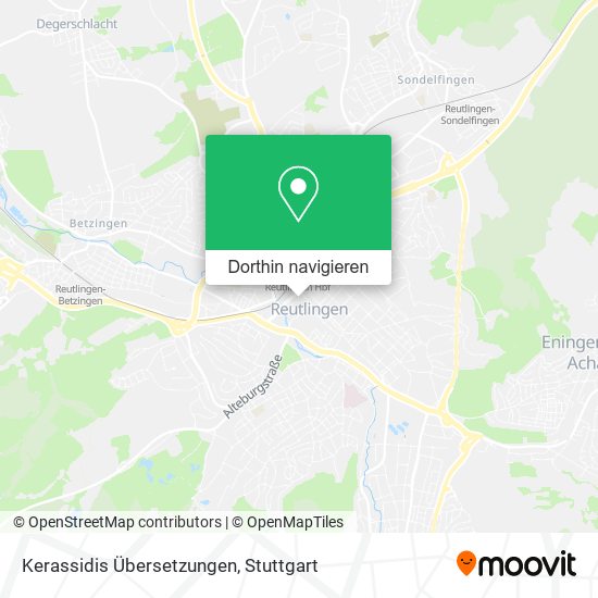 Kerassidis Übersetzungen Karte