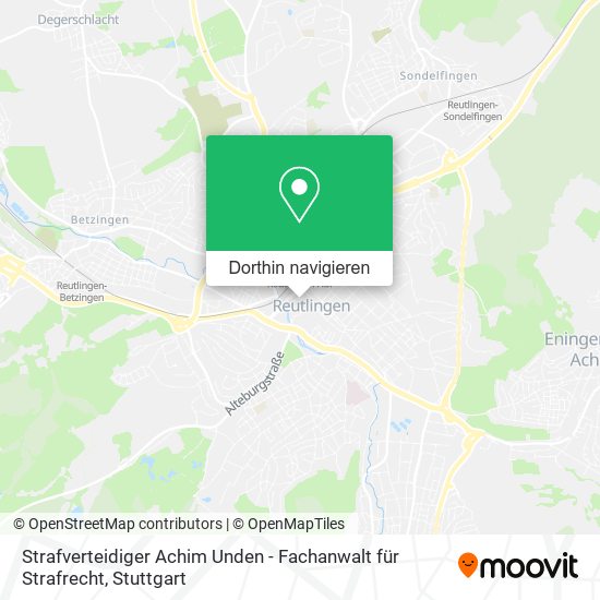 Strafverteidiger Achim Unden - Fachanwalt für Strafrecht Karte