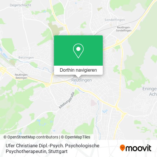 Ufer Christiane Dipl.-Psych. Psychologische Psychotherapeutin Karte