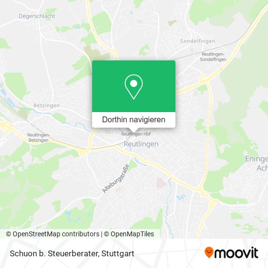 Schuon b. Steuerberater Karte