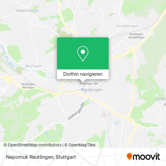 Nepomuk Reutlingen Karte