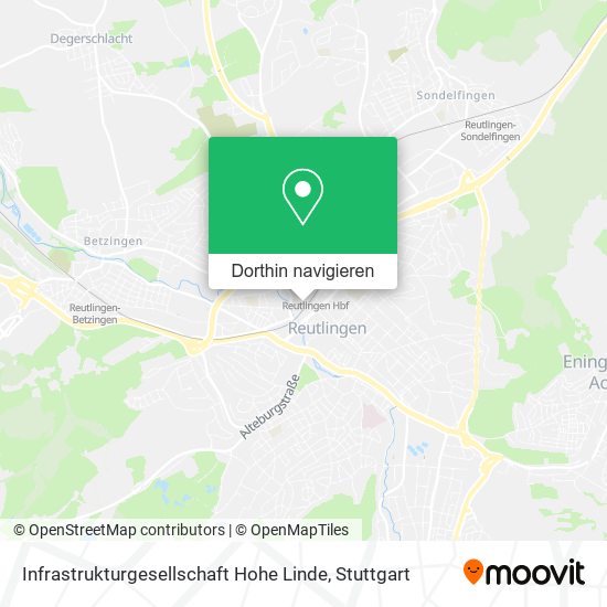 Infrastrukturgesellschaft Hohe Linde Karte