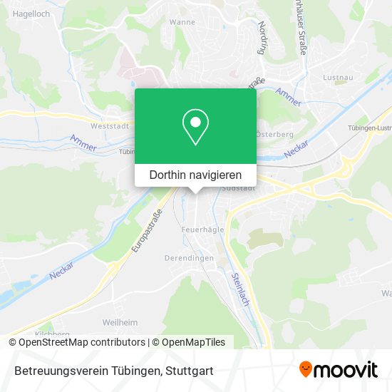 Betreuungsverein Tübingen Karte