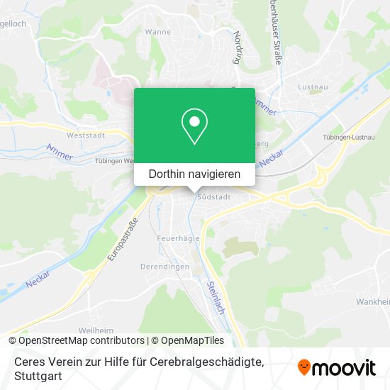 Ceres Verein zur Hilfe für Cerebralgeschädigte Karte
