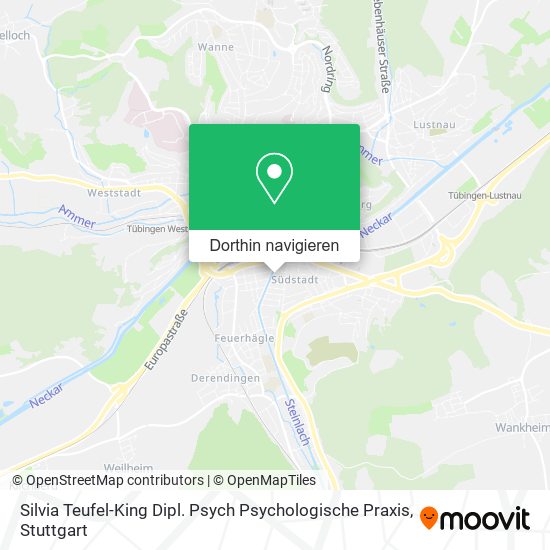 Silvia Teufel-King Dipl. Psych Psychologische Praxis Karte