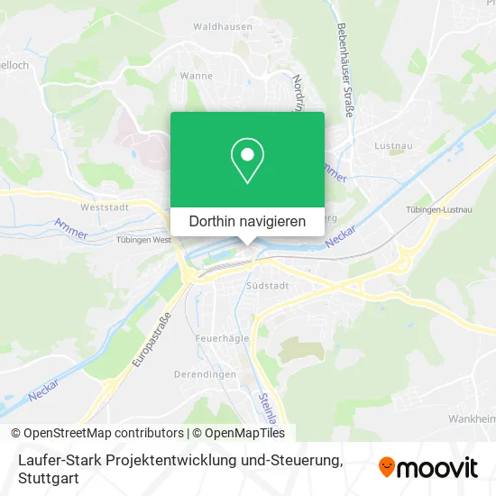 Laufer-Stark Projektentwicklung und-Steuerung Karte
