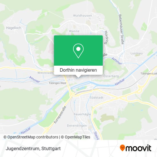 Jugendzentrum Karte