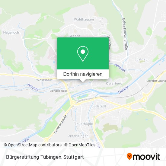 Bürgerstiftung Tübingen Karte