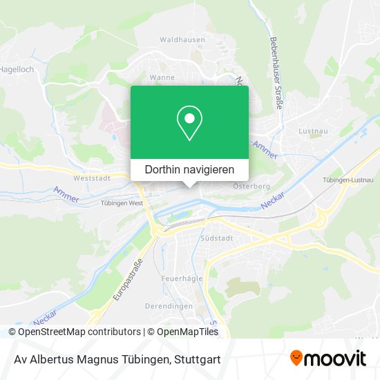 Av Albertus Magnus Tübingen Karte