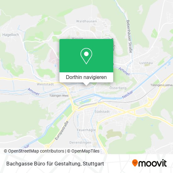 Bachgasse Büro für Gestaltung Karte