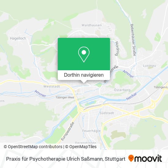 Praxis für Psychotherapie Ulrich Saßmann Karte