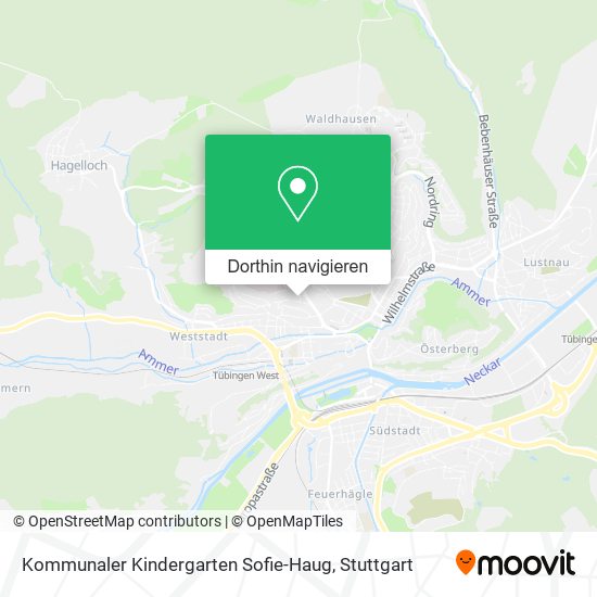 Kommunaler Kindergarten Sofie-Haug Karte