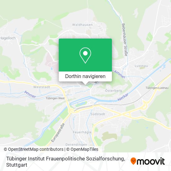 Tübinger Institut Frauenpolitische Sozialforschung Karte