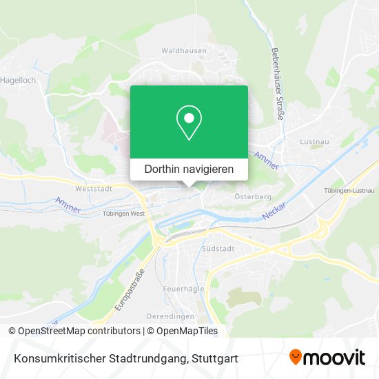 Konsumkritischer Stadtrundgang Karte