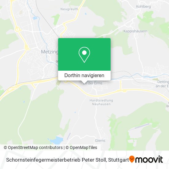 Schornsteinfegermeisterbetrieb Peter Stoll Karte