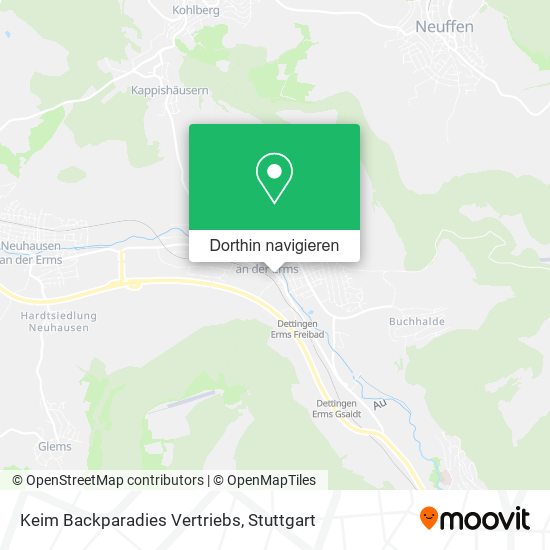 Keim Backparadies Vertriebs Karte