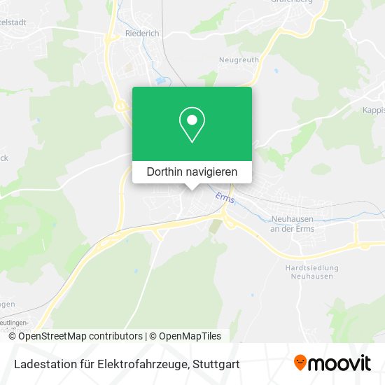 Ladestation für Elektrofahrzeuge Karte