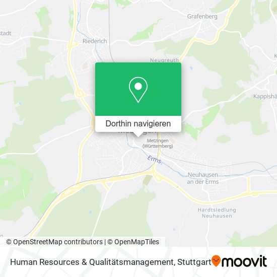 Human Resources & Qualitätsmanagement Karte
