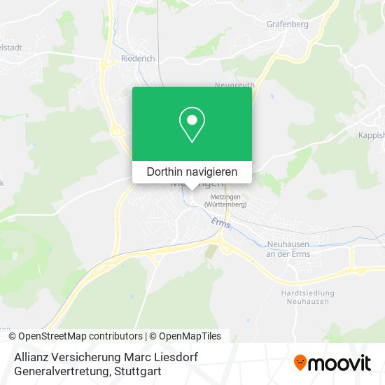 Allianz Versicherung Marc Liesdorf Generalvertretung Karte