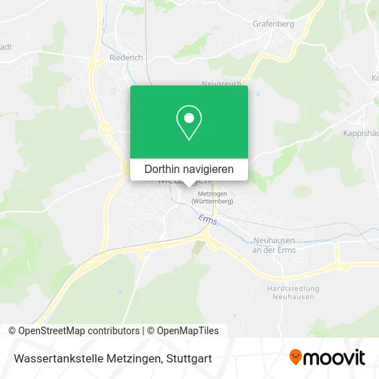 Wassertankstelle Metzingen Karte