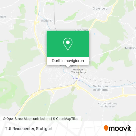 TUI Reisecenter Karte