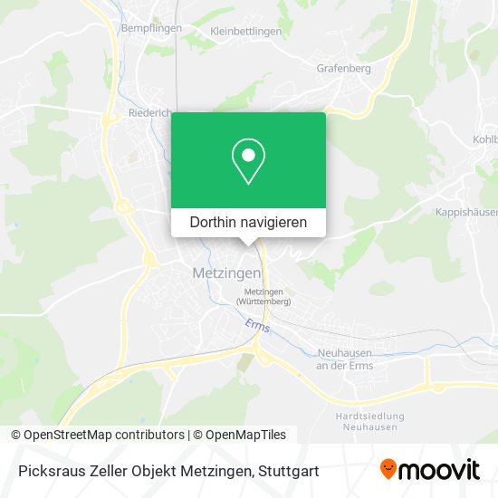 Picksraus Zeller Objekt Metzingen Karte