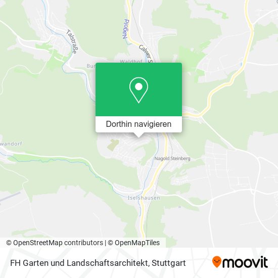 FH Garten und Landschaftsarchitekt Karte