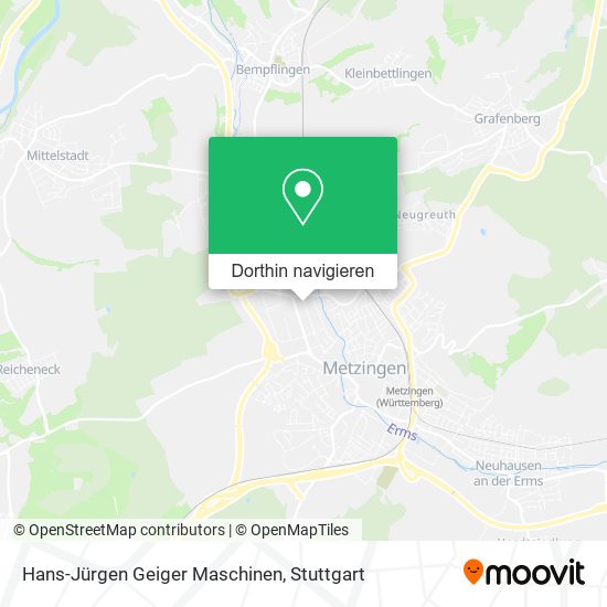 Hans-Jürgen Geiger Maschinen Karte