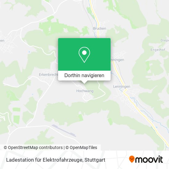Ladestation für Elektrofahrzeuge Karte