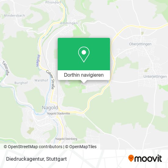 Diedruckagentur Karte