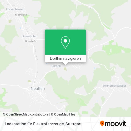 Ladestation für Elektrofahrzeuge Karte