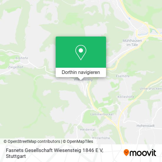 Fasnets Gesellschaft Wiesensteig 1846 E V Karte