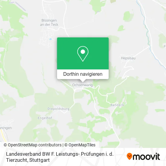 Landesverband BW F. Leistungs- Prüfungen i. d. Tierzucht Karte