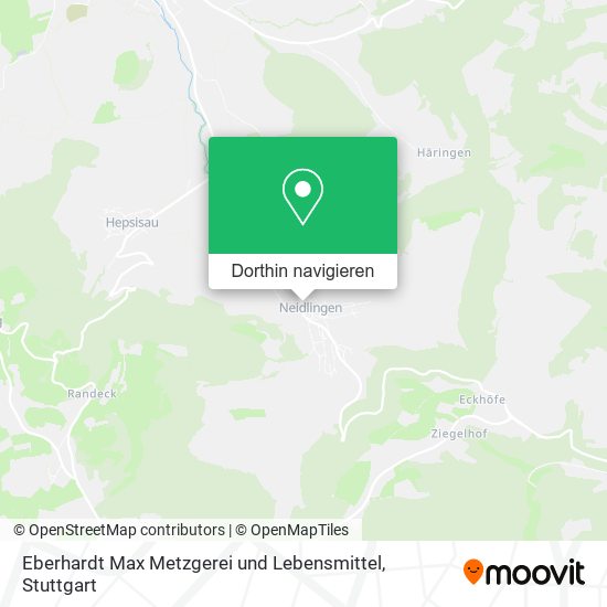 Eberhardt Max Metzgerei und Lebensmittel Karte