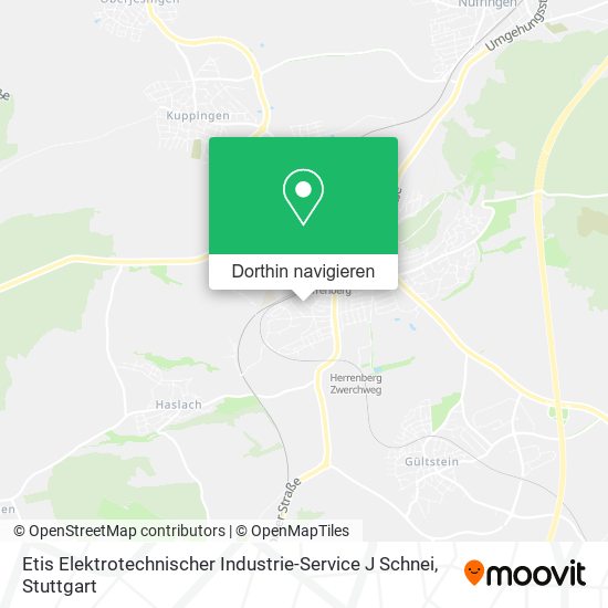 Etis Elektrotechnischer Industrie-Service J Schnei Karte