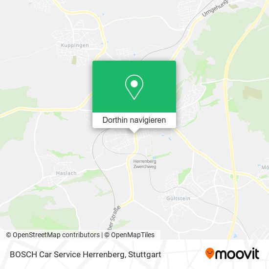 BOSCH Car Service Herrenberg Karte