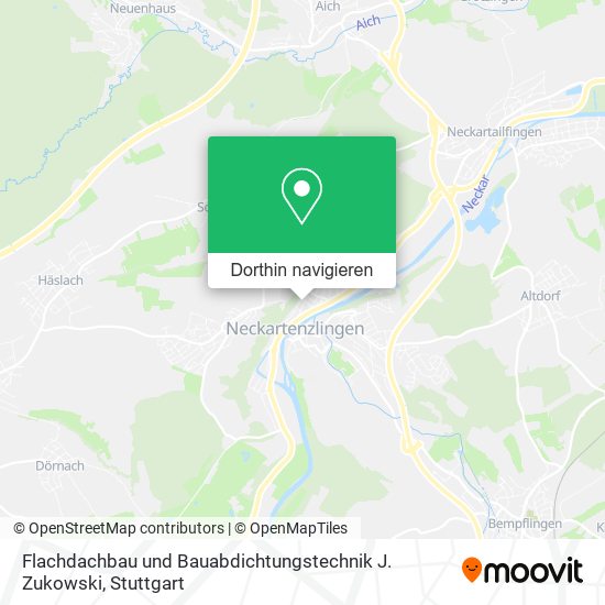 Flachdachbau und Bauabdichtungstechnik J. Zukowski Karte