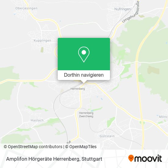 Amplifon Hörgeräte Herrenberg Karte