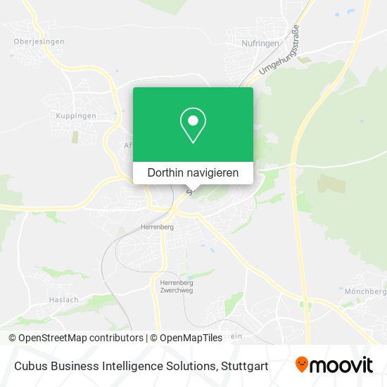 Cubus Business Intelligence Solutions Karte