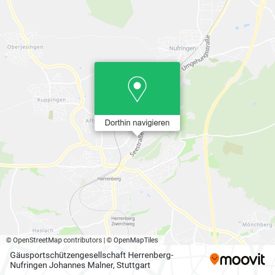 Gäusportschützengesellschaft Herrenberg-Nufringen Johannes Malner Karte