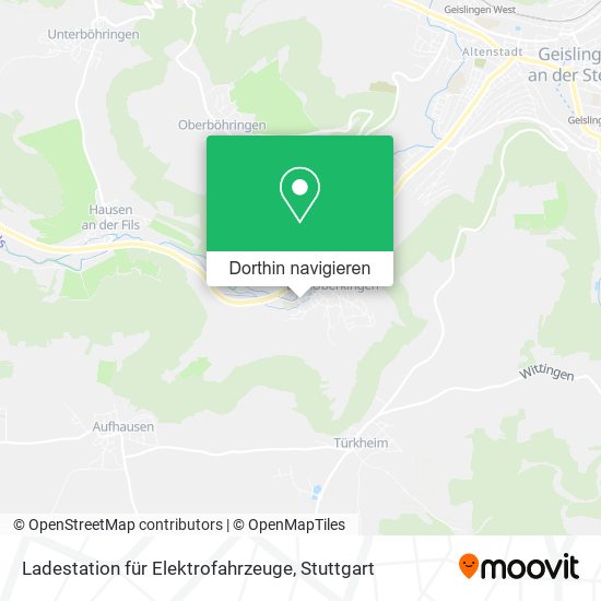 Ladestation für Elektrofahrzeuge Karte