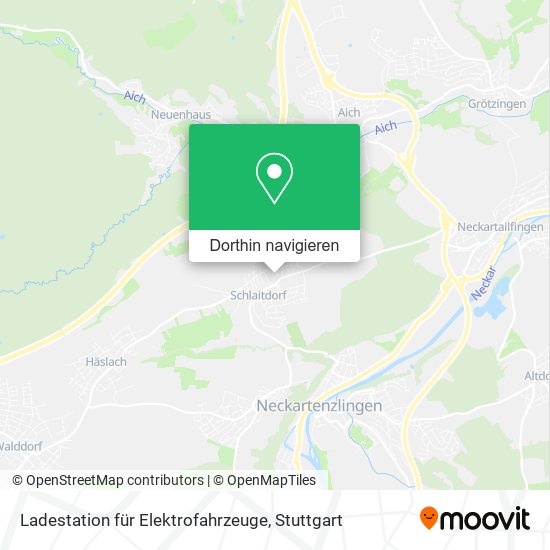Ladestation für Elektrofahrzeuge Karte