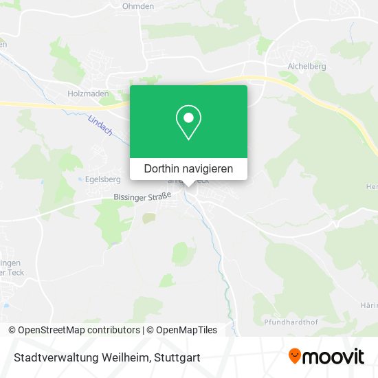 Stadtverwaltung Weilheim Karte