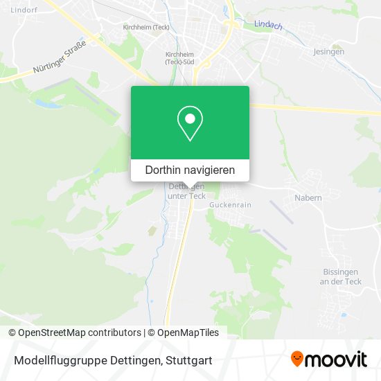 Modellfluggruppe Dettingen Karte